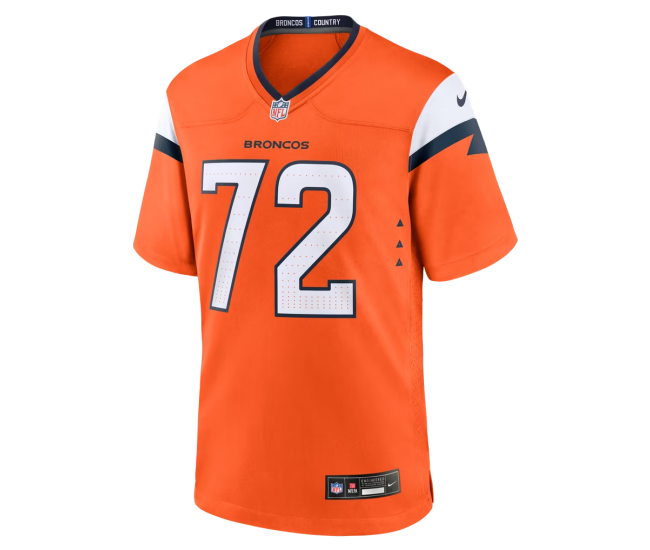 Garett Bolles Denver Broncos Nike Team Game Jersey Orange