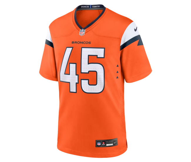 Nate Adkins Denver Broncos Nike Team Game Jersey Orange