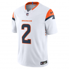 Pat Surtain II Denver Broncos Nike Vapor F.U.S.E. Stitched Limited Jersey White