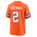 Patrick Surtain II Denver Broncos Nike Mile High Collection 1977 Throwback Player Game Jersey Orange
