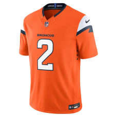 Patrick Surtain II Denver Broncos Nike Team Vapor F.U.S.E. Stitched Limited Jersey Orange