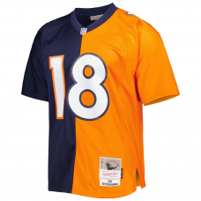 Peyton Manning Denver Broncos Mitchell & Ness 2015 Split Legacy Replica Jersey Navy/Orange
