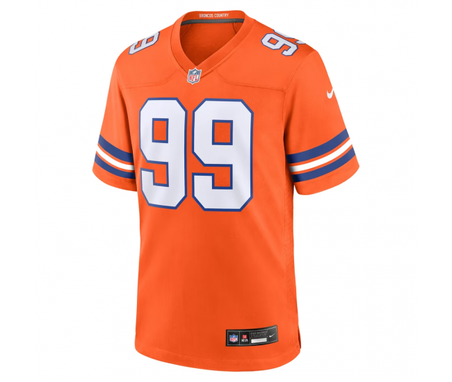Zach Allen Denver Broncos Nike Alternate Game Jersey Orange