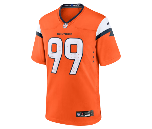 Zach Allen Denver Broncos Nike Team Game Jersey Orange