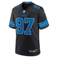 Aidan Hutchinson Detroit Lions Nike 2nd Alternate Game Jersey Black Aidan Hutchinson Detroit Lions Nike 2nd Alternate Game Jersey Black