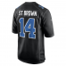 Amon-Ra St. Brown Detroit Lions Nike Carbon Fashion Jersey Carbon Black