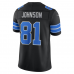 Calvin Johnson Detroit Lions Nike Alternate Vapor F.U.S.E. Stitched Retired Limited Jersey Black