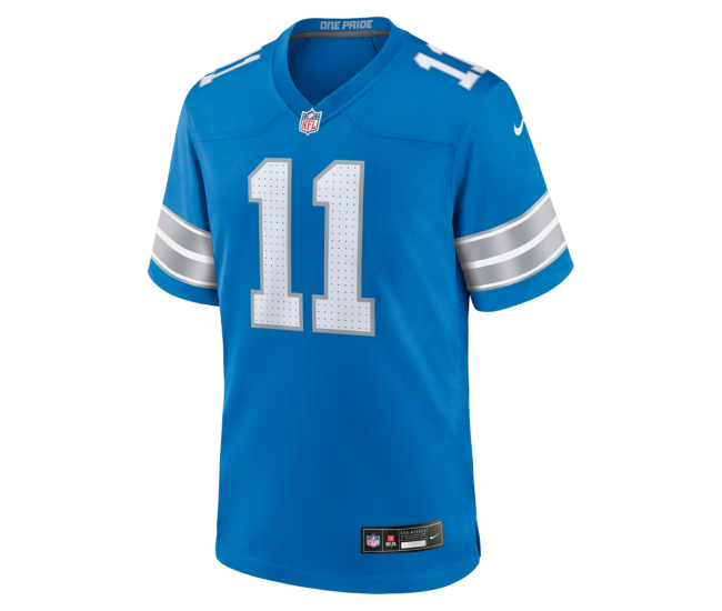 Damone Clark Detroit Lions Nike Team Game Jersey Blue