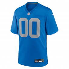 Detroit Lions Nike Alternate Custom Game Jersey Blue Detroit Lions Nike Alternate Custom Game Jersey Blue