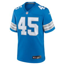 Devin White Detroit Lions Nike Team Game Jersey Blue Devin White Detroit Lions Nike Team Game Jersey Blue