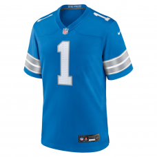 Jameson Williams Detroit Lions Nike Game Player Jersey Blue Jameson Williams Detroit Lions Nike Game Player Jersey Blue