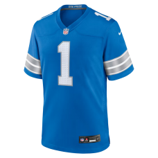 Number 1 Dad Detroit Lions Nike Game Jersey Blue Number 1 Dad Detroit Lions Nike Game Jersey Blue