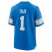 Number 1 Dad Detroit Lions Nike Game Jersey Blue