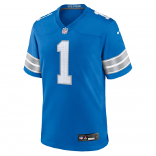 Number 1 Groom Detroit Lions Nike Game Jersey Blue Number 1 Groom Detroit Lions Nike Game Jersey Blue