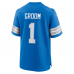 Number 1 Groom Detroit Lions Nike Game Jersey Blue