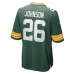 Kaleb Johnson Green Bay Packers Nike Team Game Jersey Green