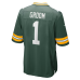 Number 1 Groom Green Bay Packers Nike Game Jersey Green
