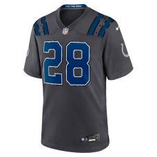 Jonathan Taylor Indianapolis Colts Nike 2026 Rivalries Collection Game Jersey Anthracite