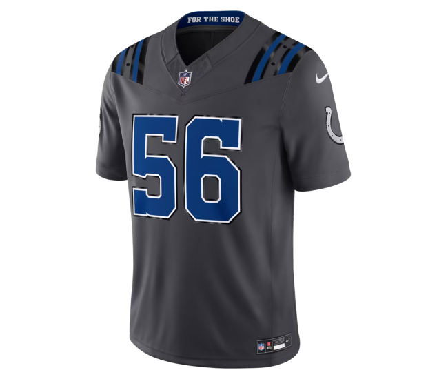 Quenton Nelson Indianapolis Colts Nike 2026 Rivalries Collection Stitched Limited Jersey Anthracite