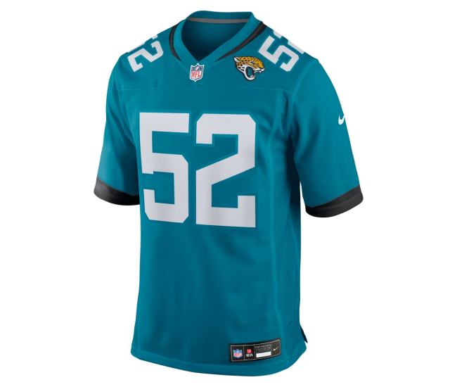 DaVon Hamilton Jacksonville Jaguars Nike Game Jersey Teal