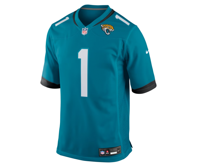 Number 1 Dad Jacksonville Jaguars Nike Game Jersey Teal