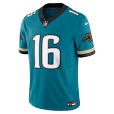 Trevor Lawrence Jacksonville Jaguars Nike Prowler Throwback Vapor F.U.S.E. Limited Jersey Teal Trevor Lawrence Jacksonville Jaguars Nike Prowler Throwback Vapor F.U.S.E. Limited Jersey Teal