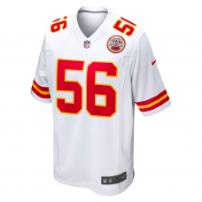 George Karlaftis Kansas City Chiefs Nike Away Game Player Jersey White George Karlaftis Kansas City Chiefs Nike Away Game Player Jersey White