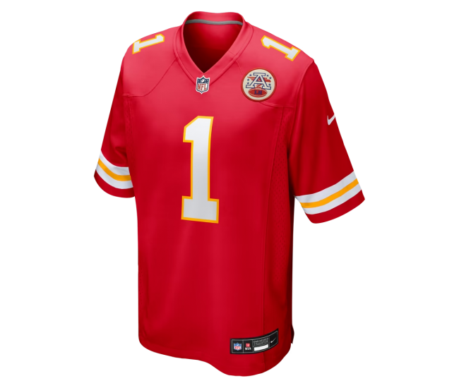 Number 1 Groom Kansas City Chiefs Nike Game Jersey Red
