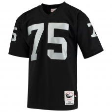 Howie Long Las Vegas Raiders 1983 Mitchell & Ness Authentic Throwback Retired Player Jersey Black Howie Long Las Vegas Raiders 1983 Mitchell & Ness Authentic Throwback Retired Player Jersey Black