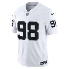 Maxx Crosby Las Vegas Raiders Nike Vapor F.U.S.E. Stitched Limited Jersey White Maxx Crosby Las Vegas Raiders Nike Vapor F.U.S.E. Stitched Limited Jersey White