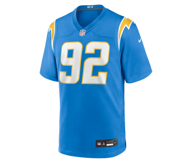 Justin Eboigbe Los Angeles Chargers Nike Team Game Jersey Powder Blue