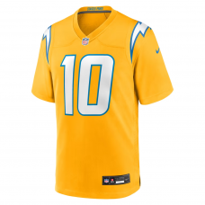 Justin Herbert Los Angeles Chargers Nike Alternate Charger Power Game Player Jersey Gold Justin Herbert Los Angeles Chargers Nike Alternate Charger Power Game Player Jersey Gold