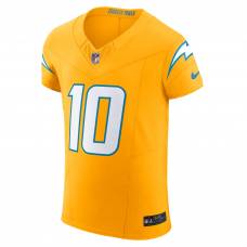 Justin Herbert Los Angeles Chargers Nike Alternate Vapor F.U.S.E. Elite Jersey Gold Justin Herbert Los Angeles Chargers Nike Alternate Vapor F.U.S.E. Elite Jersey Gold