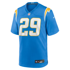 Kaiir Elam Los Angeles Chargers Nike Team Game Jersey Powder Blue Kaiir Elam Los Angeles Chargers Nike Team Game Jersey Powder Blue