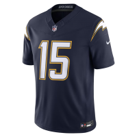 Ladd McConkey Los Angeles Chargers Nike Alternate Super Chargers Vapor F.U.S.E. Stitched Limited Jersey Navy