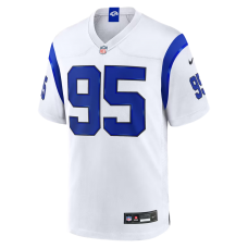 Myles Garrett Los Angeles Rams Nike Fearsome White Game Jersey Myles Garrett Los Angeles Rams Nike Fearsome White Game Jersey