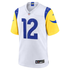 Puka Nacua Los Angeles Rams Nike White Game Player Jersey White Puka Nacua Los Angeles Rams Nike White Game Player Jersey White