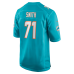 Kion Smith Miami Dolphins Nike Game Jersey Aqua