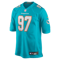 Rashard Lawrence Miami Dolphins Nike Team Game Jersey Aqua