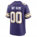 Minnesota Vikings Nike Classic Custom Game Jersey Purple