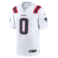 Christian Gonzalez New England Patriots Nike Game Jersey White