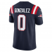 Christian Gonzalez New England Patriots Nike Team Vapor F.U.S.E. Stitched Limited Jersey Navy