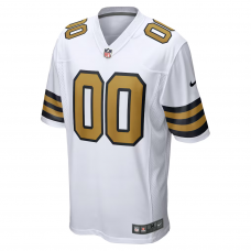 New Orleans Saints Nike Alternate Custom Game Jersey White New Orleans Saints Nike Alternate Custom Game Jersey White