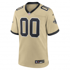 New Orleans Saints Nike Gameday Golds Alternate Custom Game Jersey Gold New Orleans Saints Nike Gameday Golds Alternate Custom Game Jersey Gold