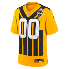 Pittsburgh Steelers Nike Alternate 1933 Throwback Game Custom Jersey Gold Pittsburgh Steelers Nike Alternate 1933 Throwback Game Custom Jersey Gold