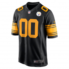 Pittsburgh Steelers Nike Alternate Custom Game Jersey Black Pittsburgh Steelers Nike Alternate Custom Game Jersey Black