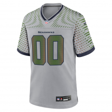 Seattle Seahawks Nike 2025 Rivalries Collection Custom Game Jersey Wolf Gray Seattle Seahawks Nike 2025 Rivalries Collection Custom Game Jersey Wolf Gray