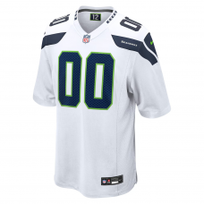 Seattle Seahawks Nike Custom Game Jersey White Seattle Seahawks Nike Custom Game Jersey White