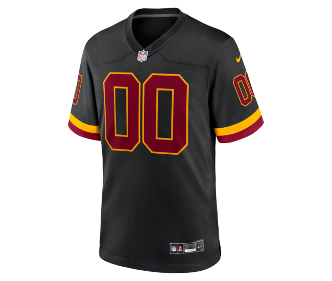 Washington Commanders Nike Hail Raiser Alternate Custom Game Jersey Black