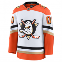 Anaheim Ducks Fanatics Away Premium Custom Jersey White